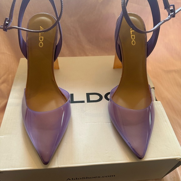 Aldo Lavender Strappy Heels - Picture 2 of 8